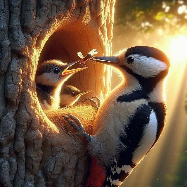 Spiritual meanings of an encounter with a woodpecker