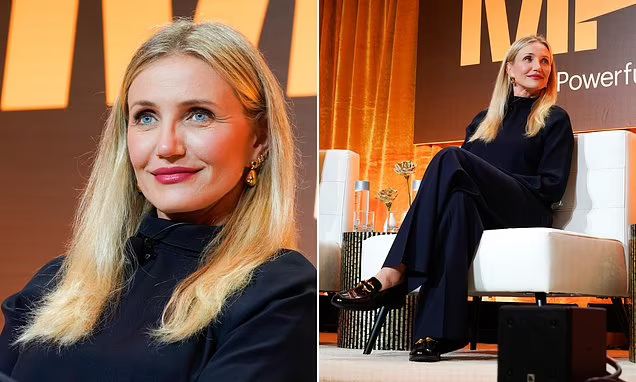 Cameron Diaz at Fortune's Most Powerful Women Summit in Laguna Niguel, California, on Oct. 14, 2024