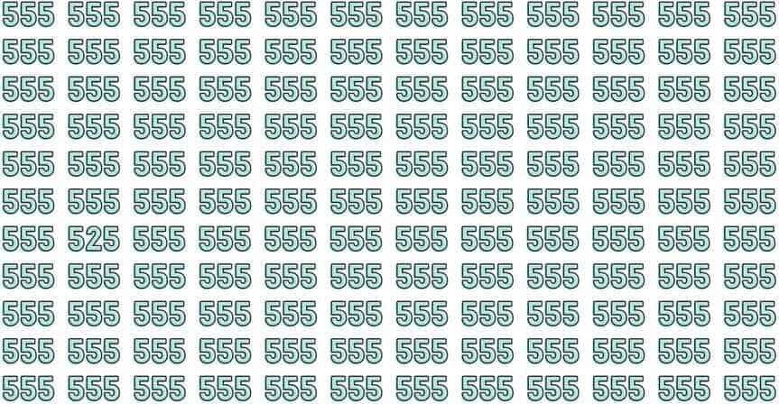 Try to Find the Only Odd Number Among Many 555's