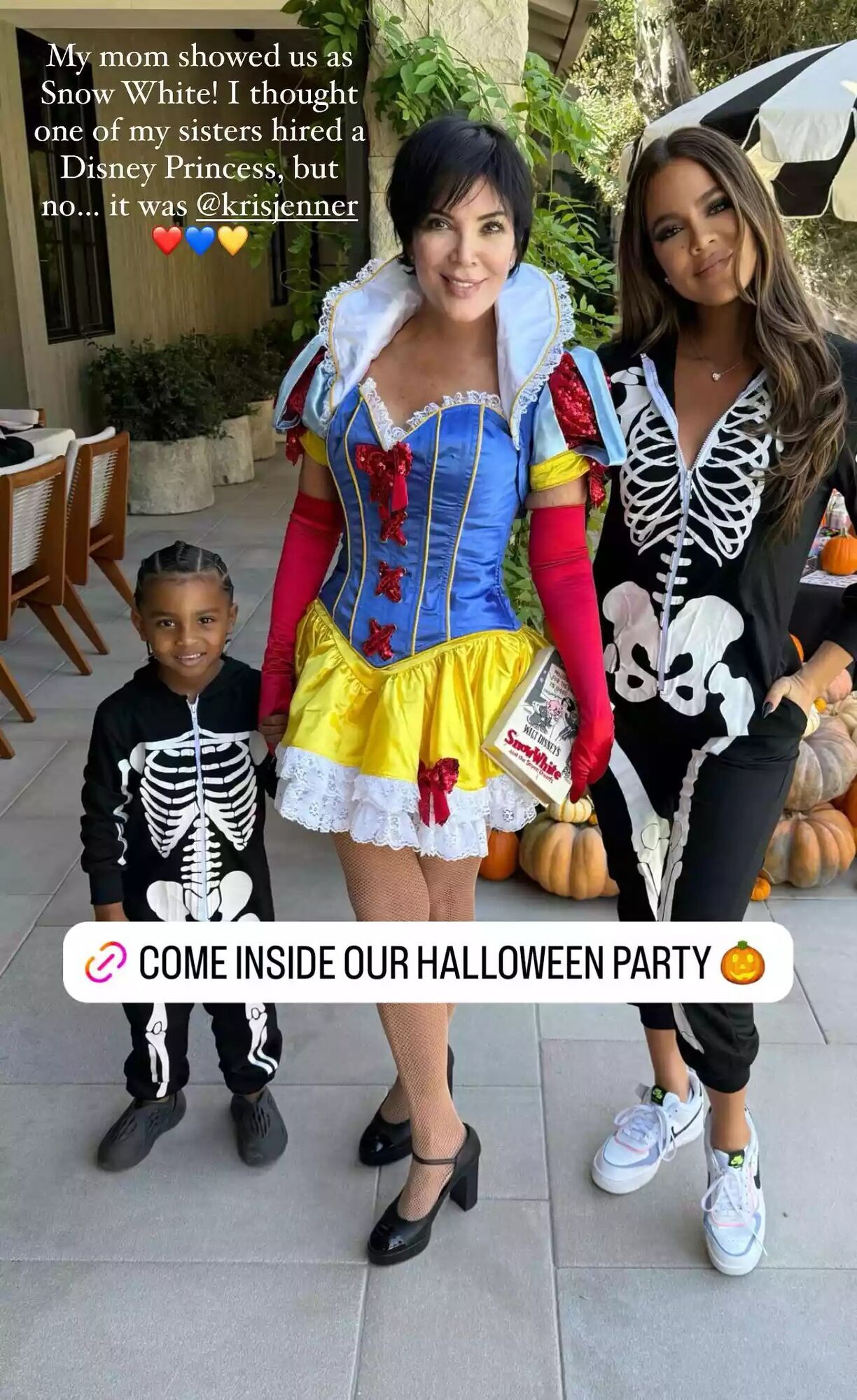 Psalm West, Kris Jenner and Khloé Kardashian.