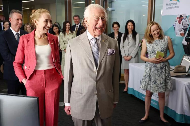 King Charles Meets With Cancer Researchers and Survivors in Australia 