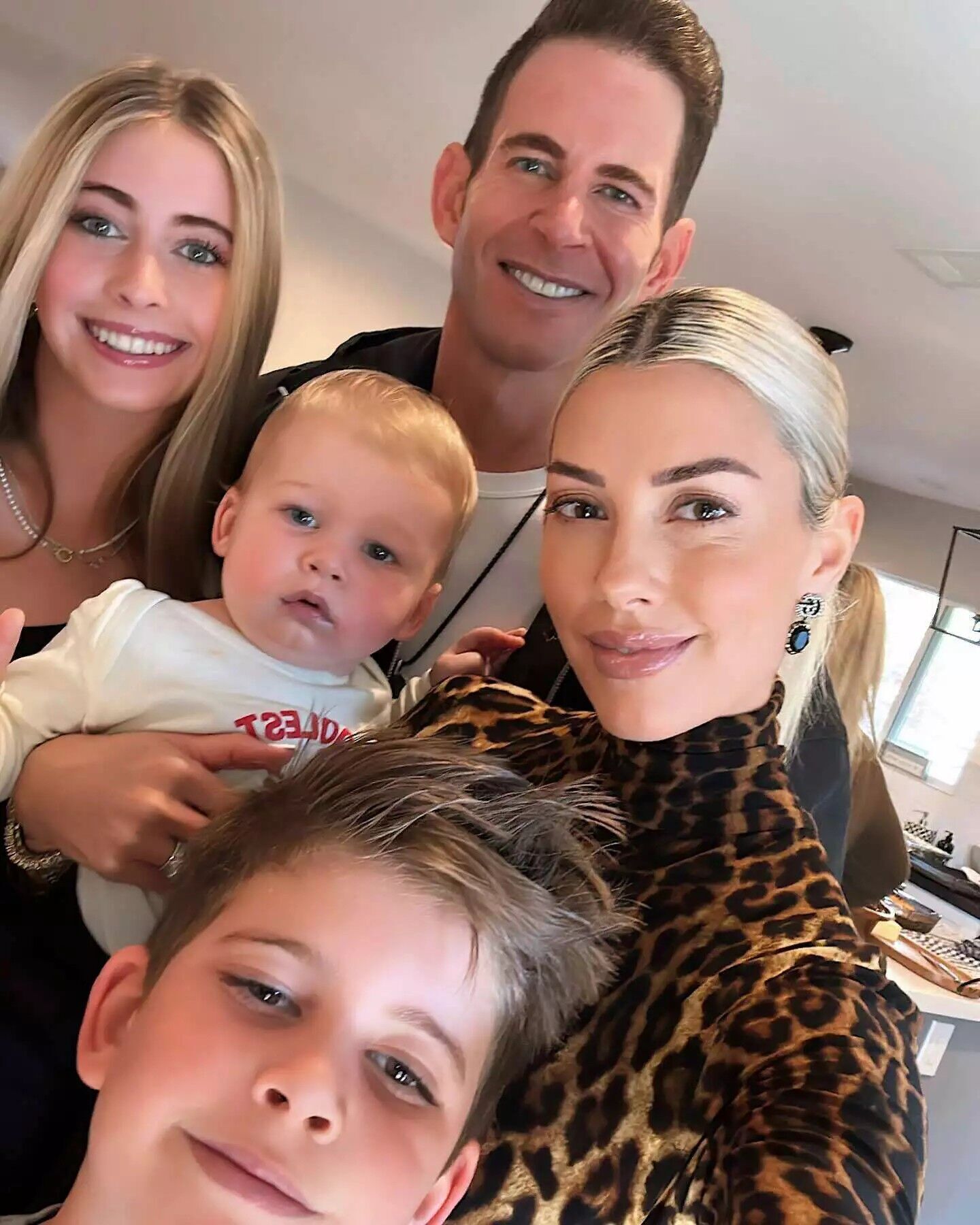 From left: Taylor El Moussa, Tarek El Moussa, Tristan El Moussa, Heather Rae El Moussa and Brayden El Moussa.