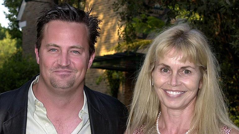 Matthew Perry with mother