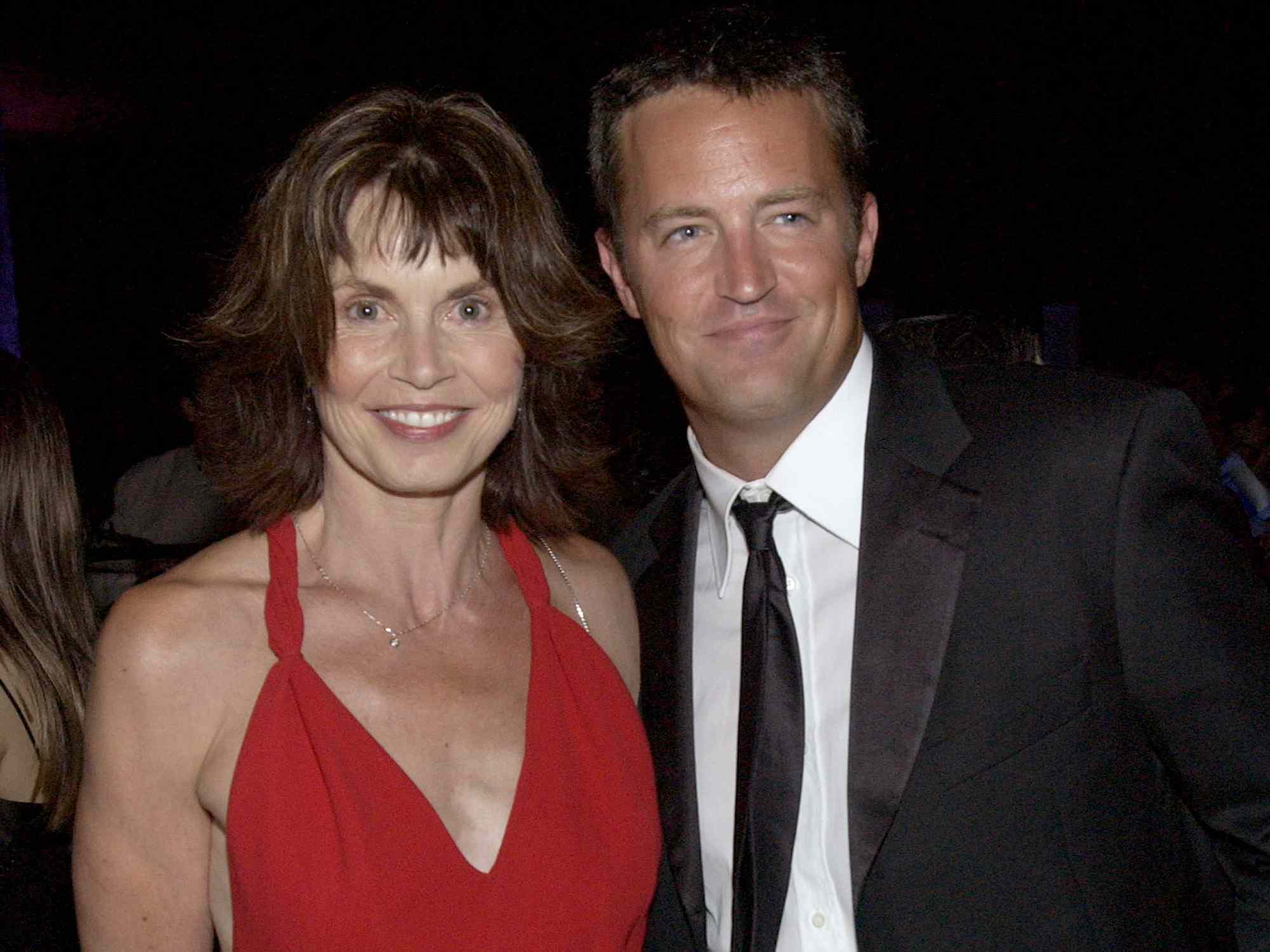 Matthew Perry with mother