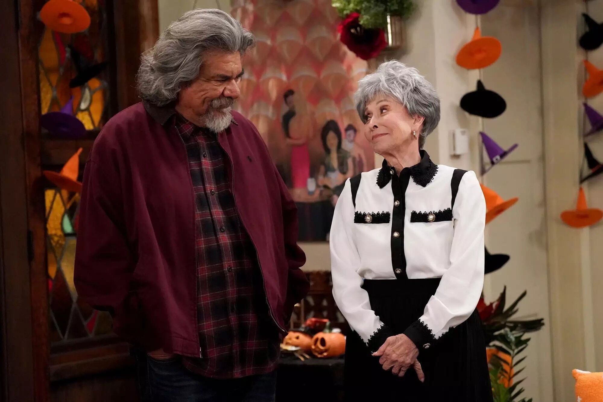 George Lopez as George and Rita Moreno as Dolores in 'Lopez vs Lopez'.