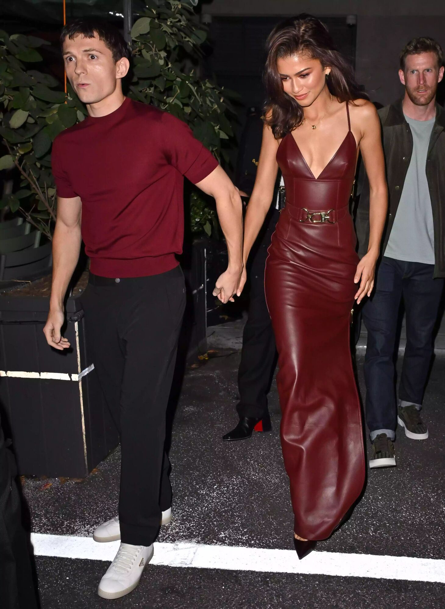 Tom Holland (left) and Zendaya on Oct. 24