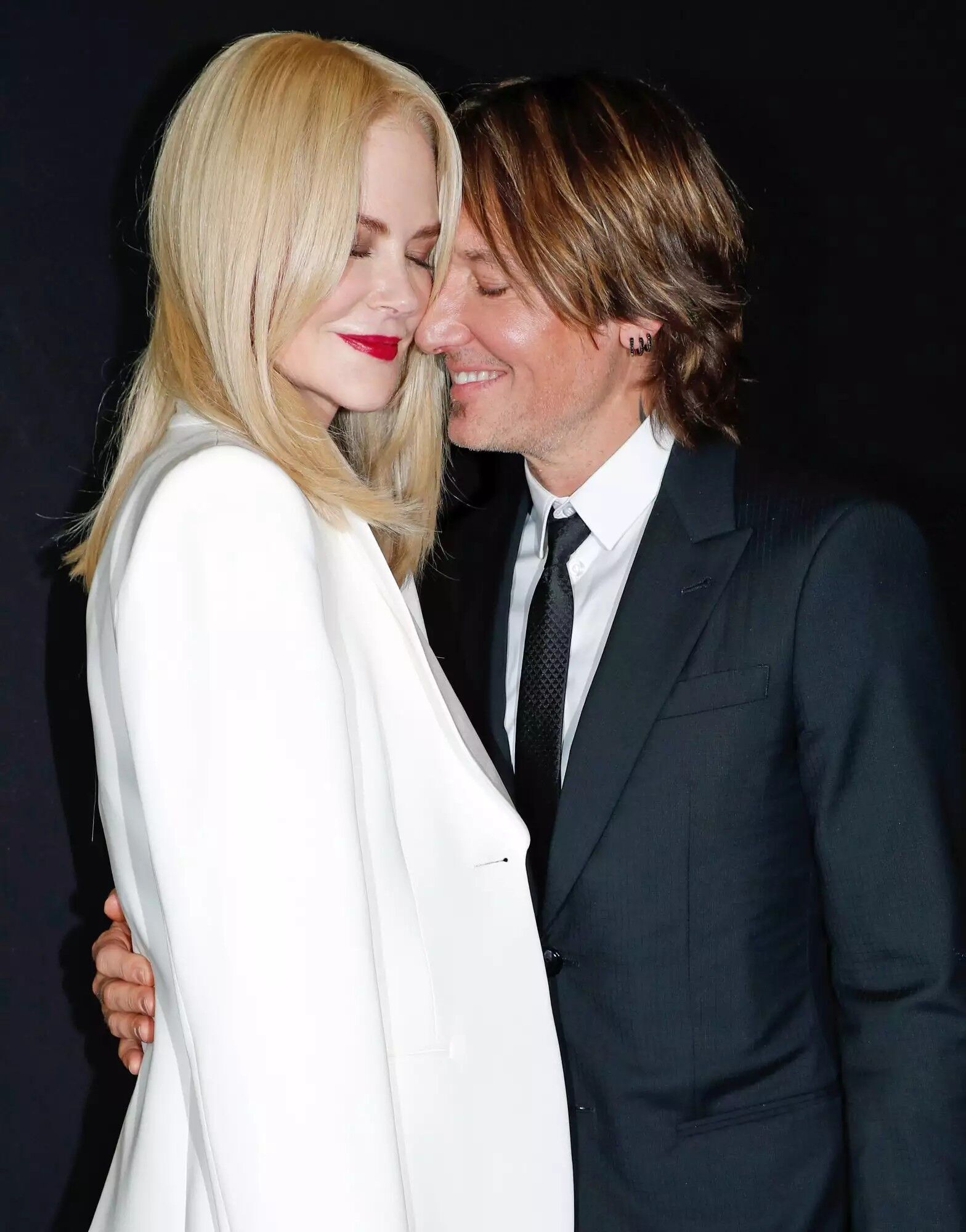 Nicole Kidman and Keith Urban at a Paris Fashion Week show on July 2, 2019