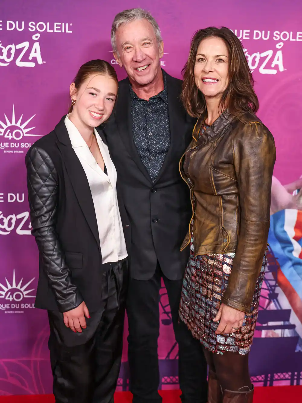 Elizabeth Allen-Dick, Tim Allen and Jane Hajduk at Cirque du Soleil’s ‘KOOZA’ Red Carpet