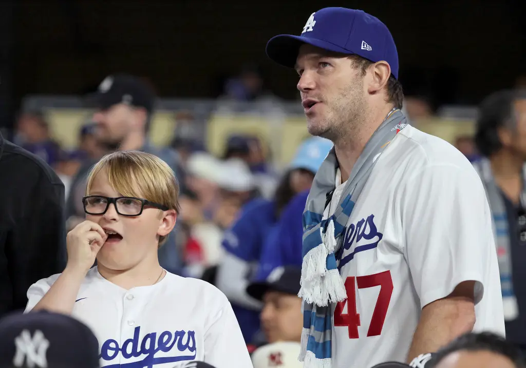 Chris Pratt took son Jack to a World Series game