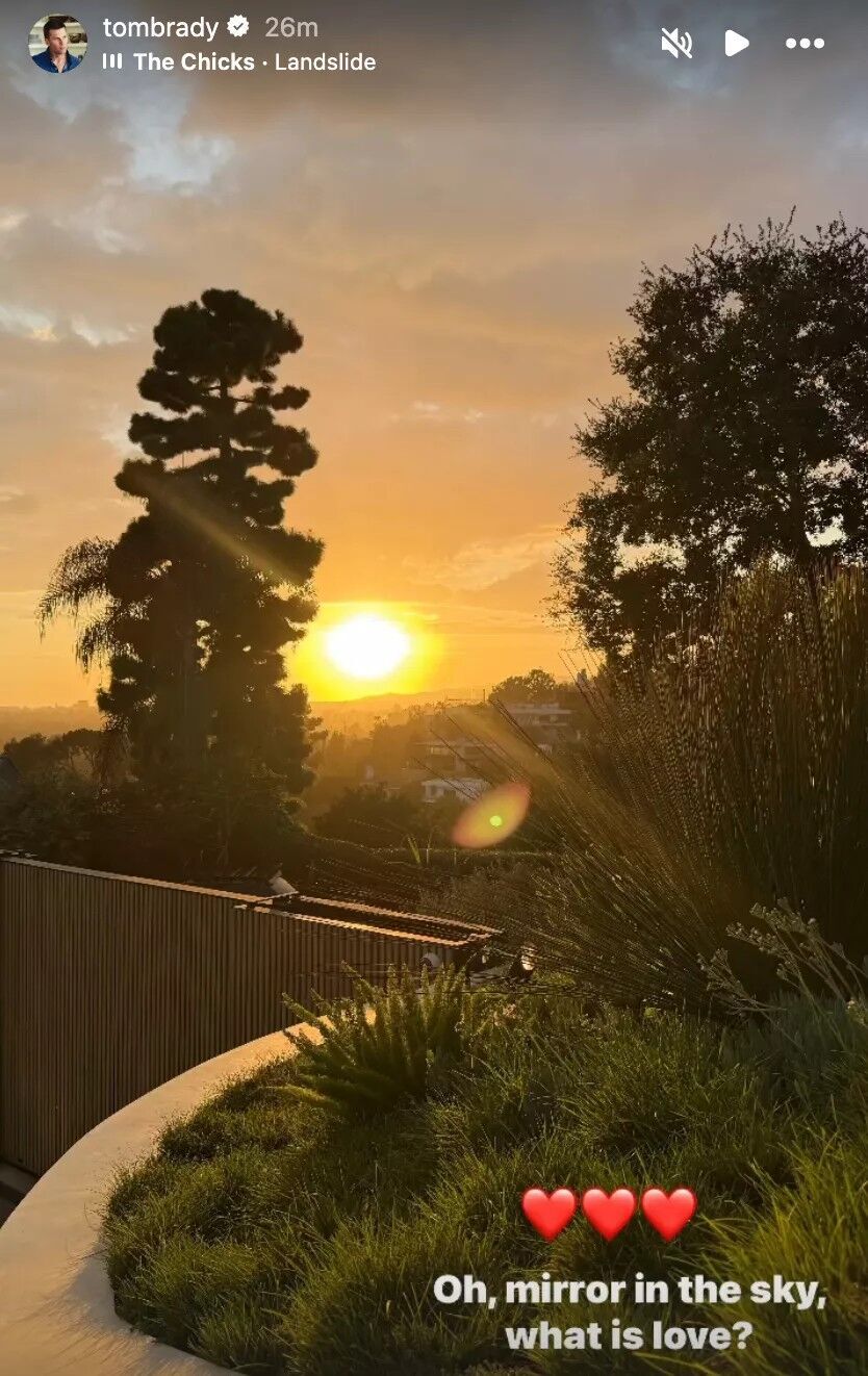 Tom Brady sunset photo.