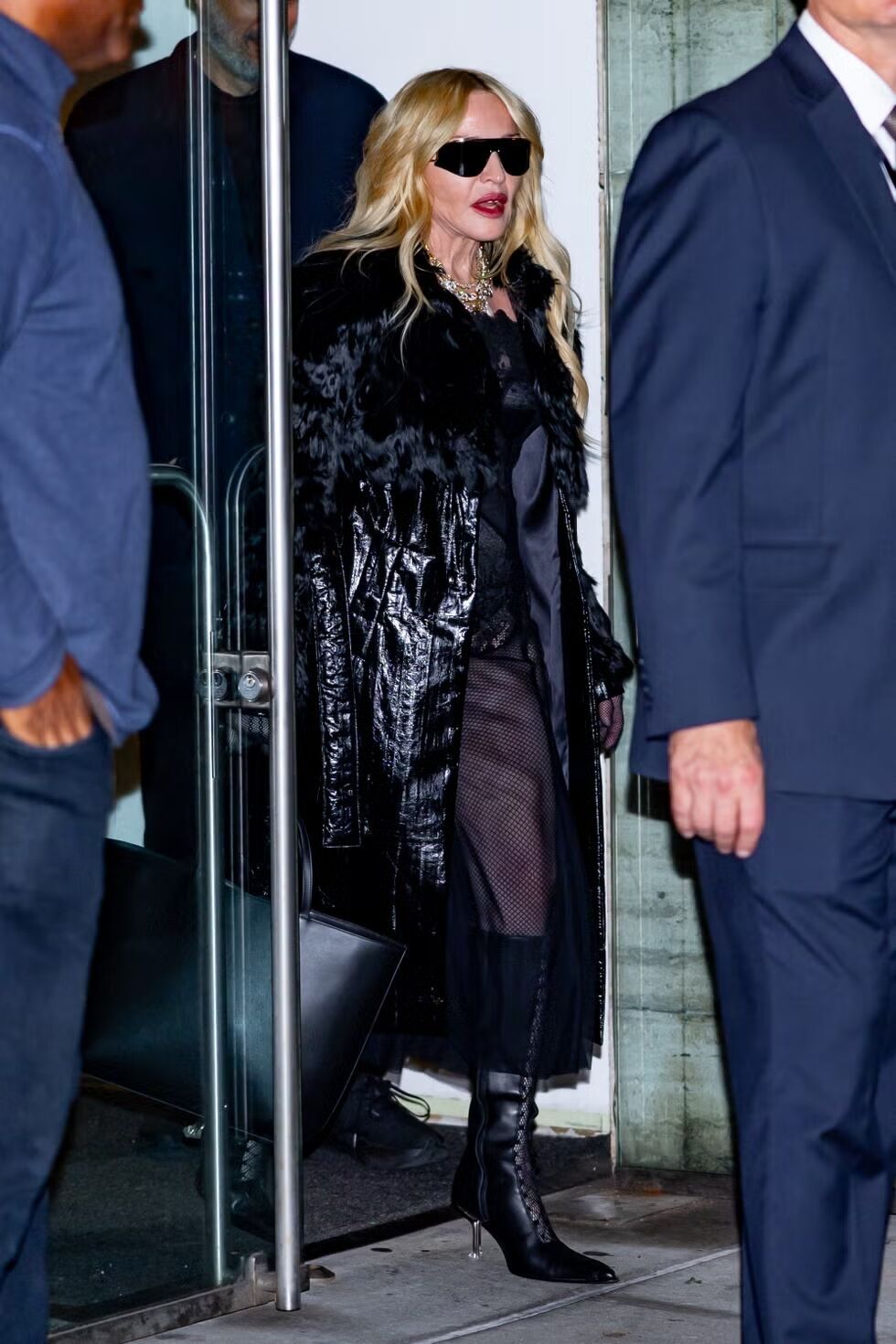 Madonna Kicks Off Spooky Season in a Chic All-Black Look