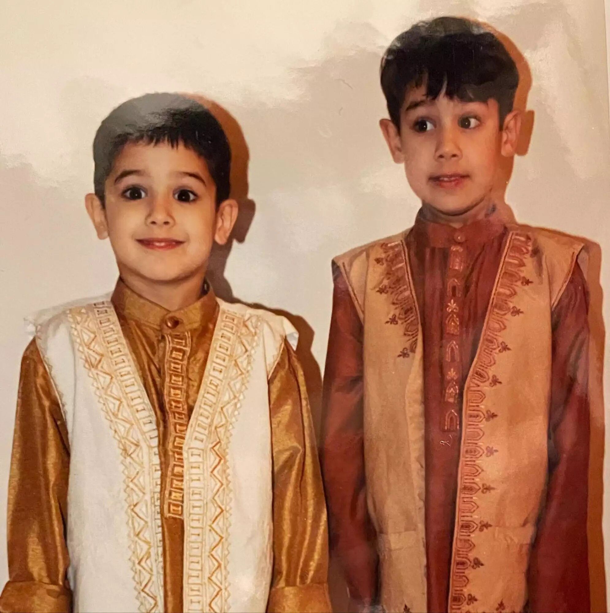 Avan Jogia and his brother Ketan Jogia as kids.