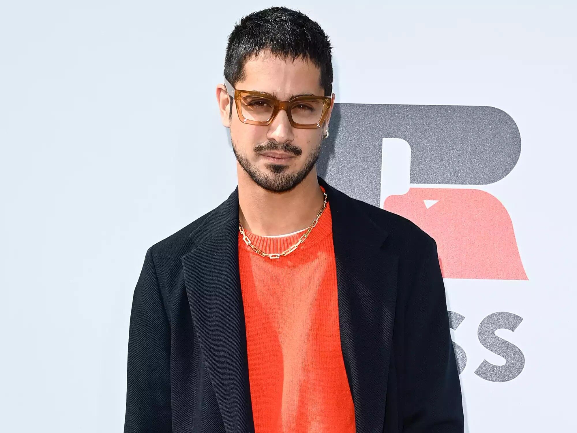 Avan Jogia at the Boss fashion show during Milan Fashion Week on September 23, 2021.