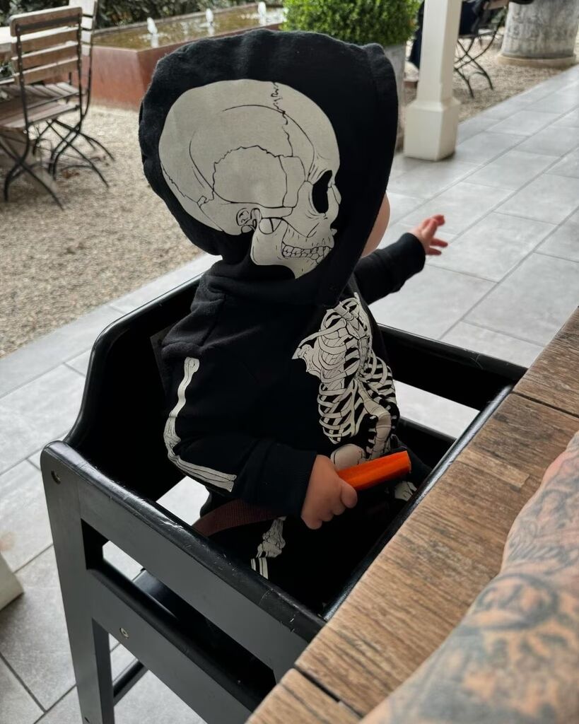 Kourtney Kardashian and Travis Barker's Child Rocky Debuts 2 Cute Halloween Costumes