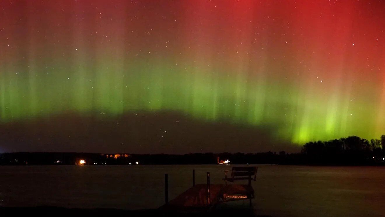 Minnesota Sky Covered With Auroras Following Recent Intense Solar Flare