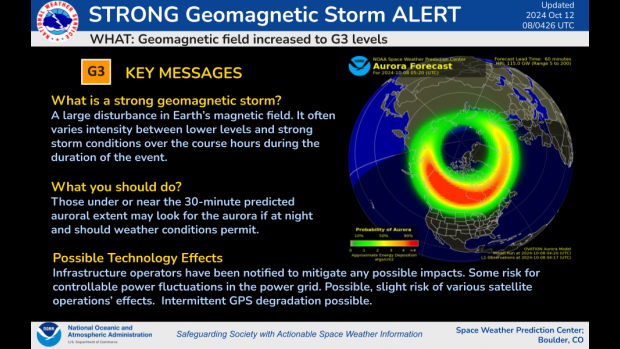 Minnesota Sky Covered With Auroras Following Recent Intense Solar Flare