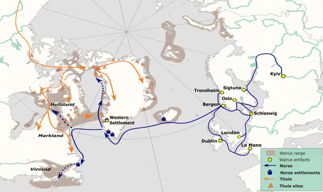 Schematic reconstruction of Arctic Ivory Road (Emily J. Ruiz-Puerta et al., Science Advances (2024)