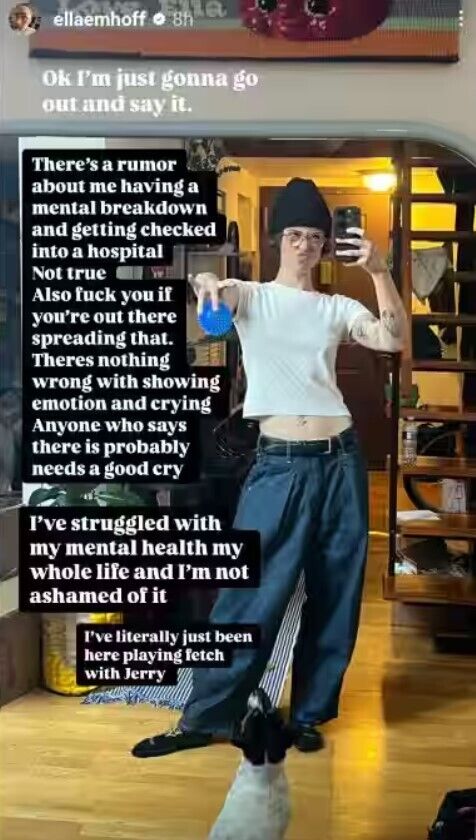 Ella Emhoff Responds to Rumors of Mental Breakdown