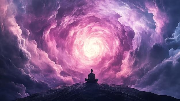 Purple meditation