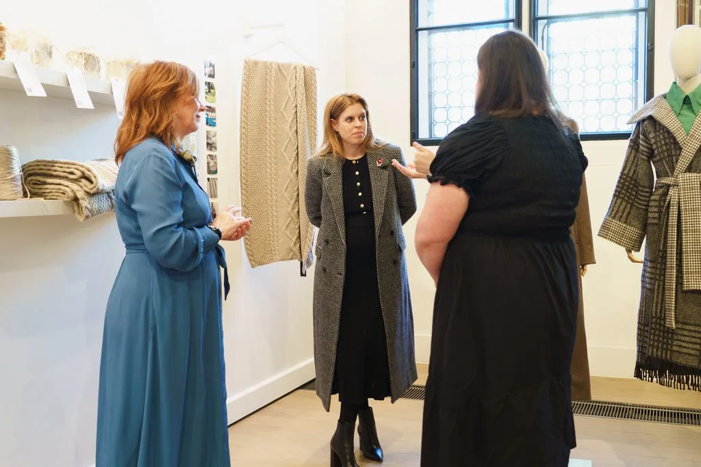 Princess Beatrice visited the exhibition by the King’s Foundation textiles graduates