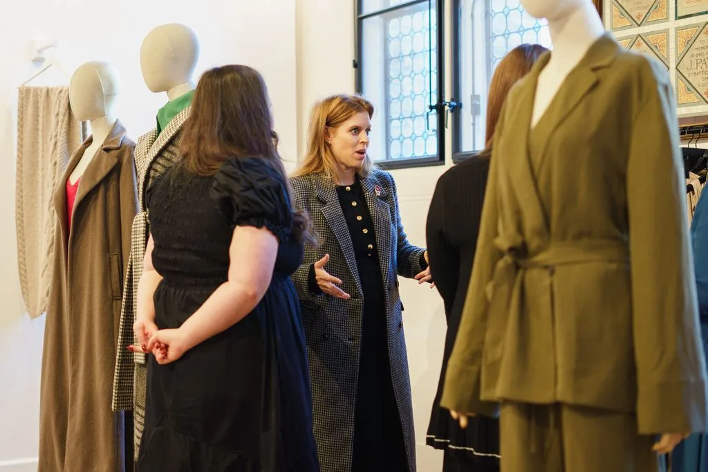 Princess Beatrice visited the exhibition by the King’s Foundation textiles graduates