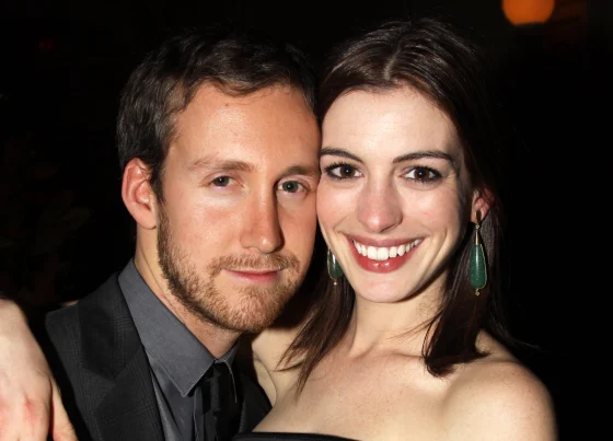 Anne Hathaway with husband