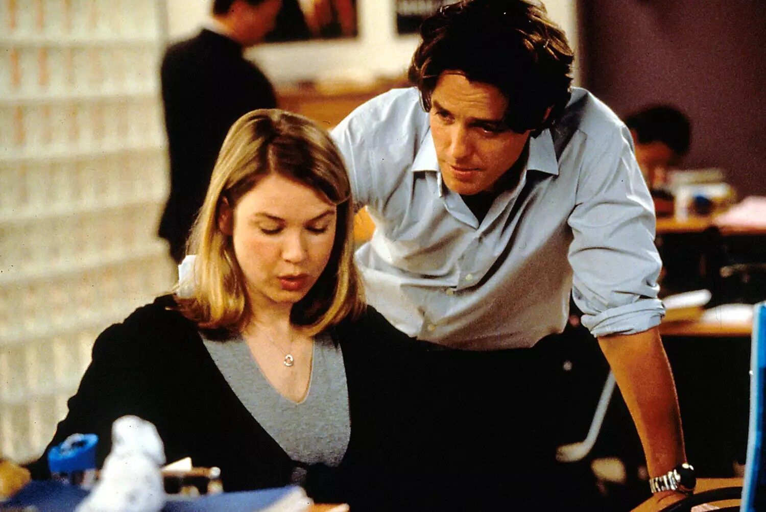 Renee Zellweger and Hugh Grant in 2001's Bridget Jones's Diary