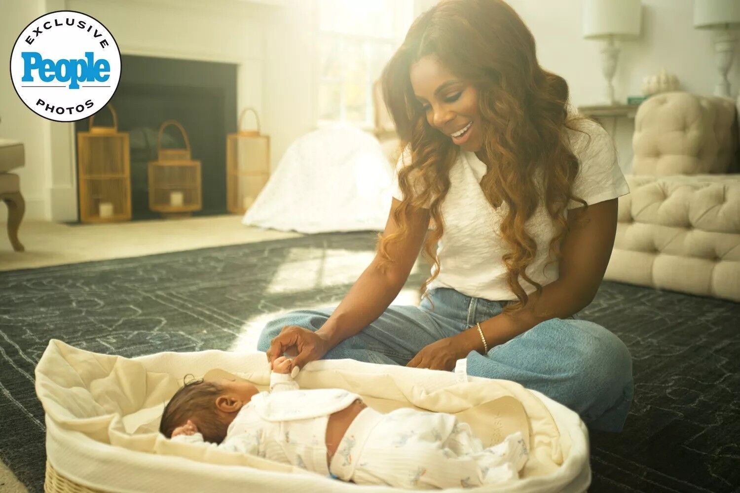 Candiace Dillard Bassett with her baby son Jett.