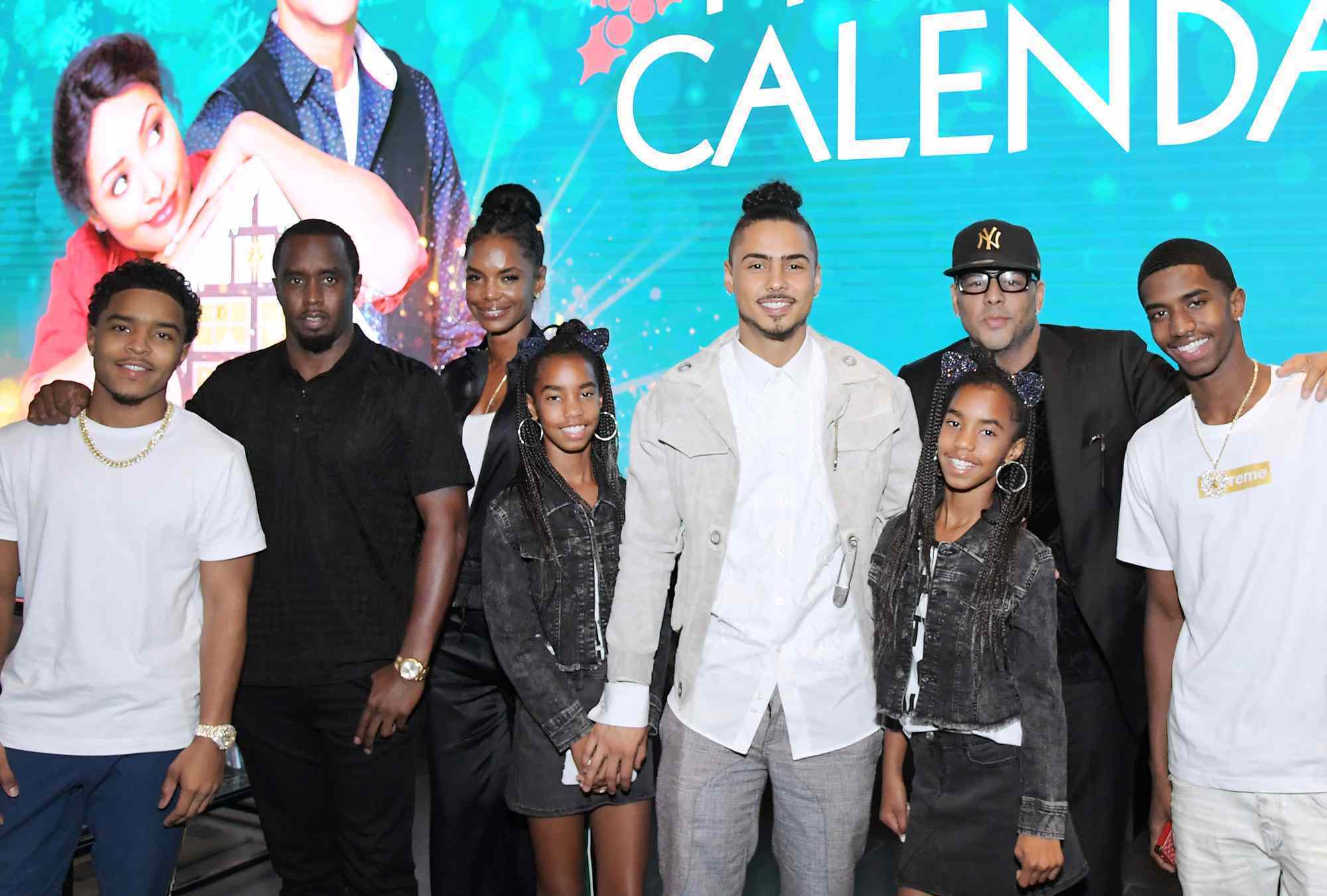 Justin Dior Combs, Sean "Diddy" Combs, Kim Porter, D'Lila Star Combs, Jessie James Combs, Quincy Brown, Al B. Sure!, and Christian Casey Combs on October 30, 2018 in Los Angeles, California.