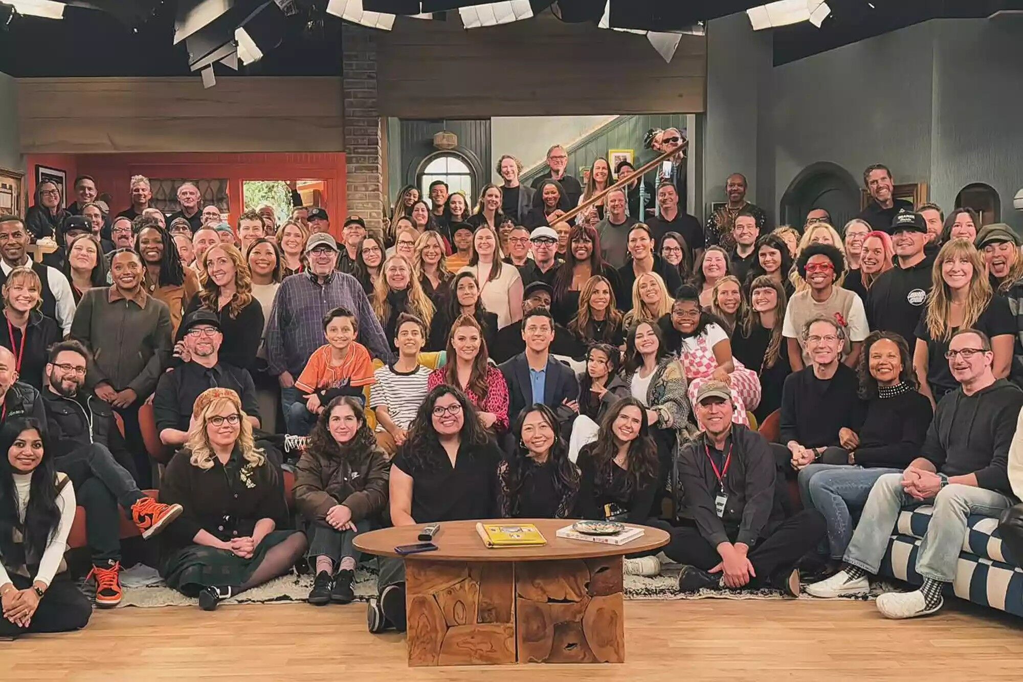 Gomez pictured with the cast and crew on 'Wizards Beyond Waverly Place' posted on Nov. 15.