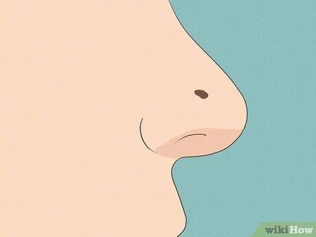 Nose birthmark