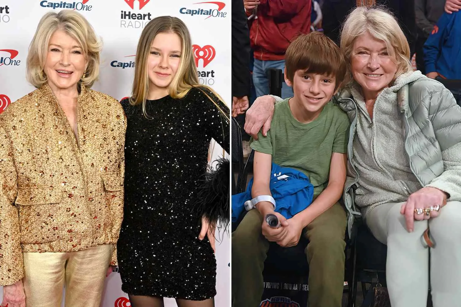 Martha Stewart with her grandkids Jude and Truman