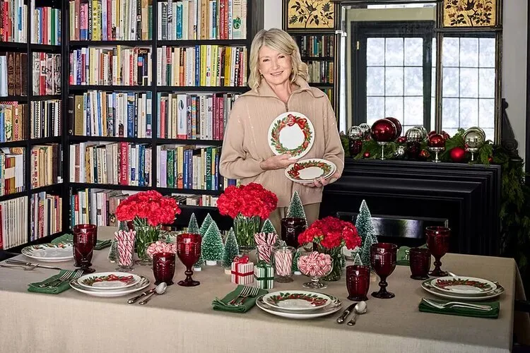 Martha Stewart with her JCPenney collection.