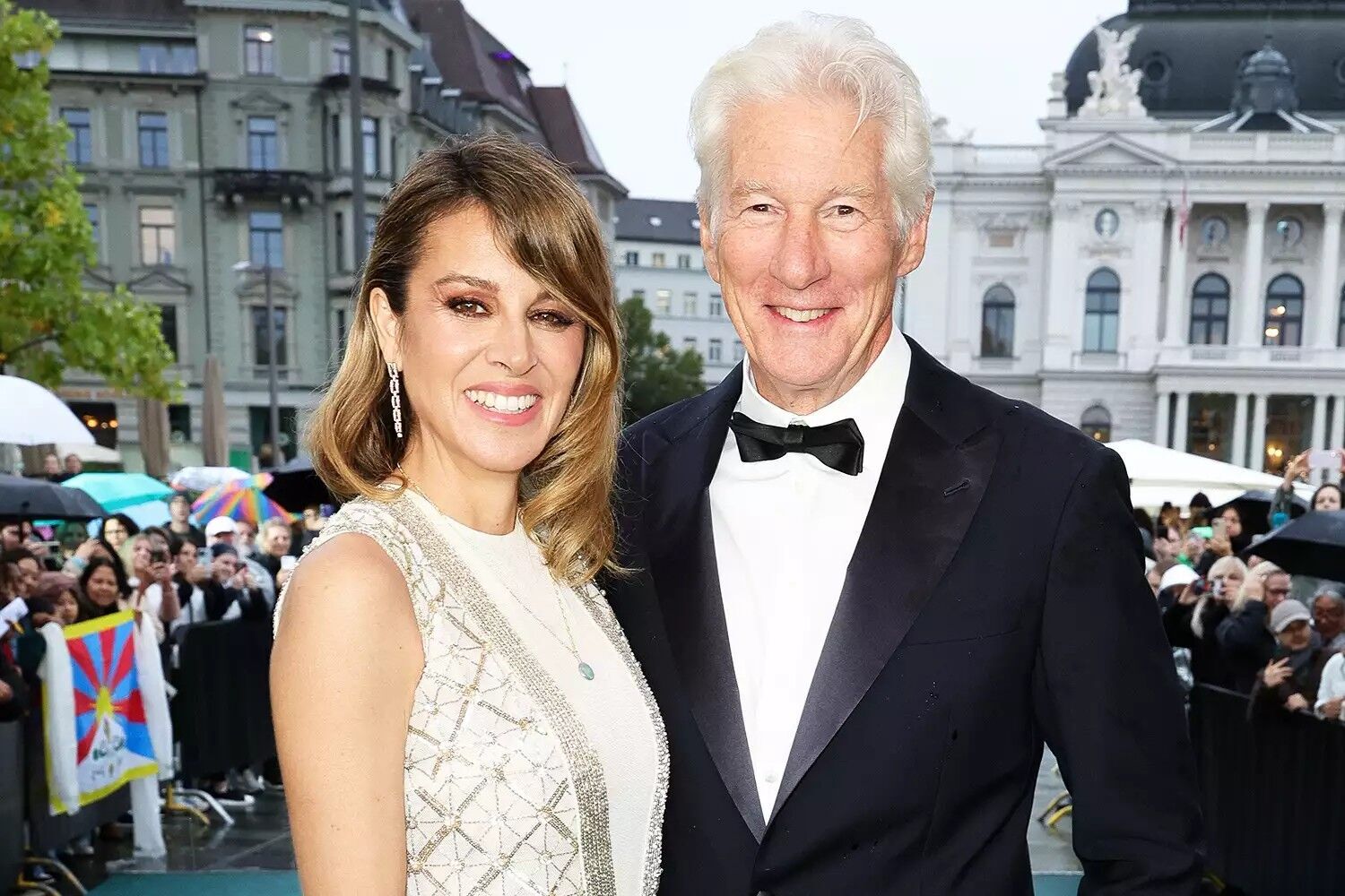 Alejandra Silva and Richard Gere in Zurich on Oct. 8, 2024.