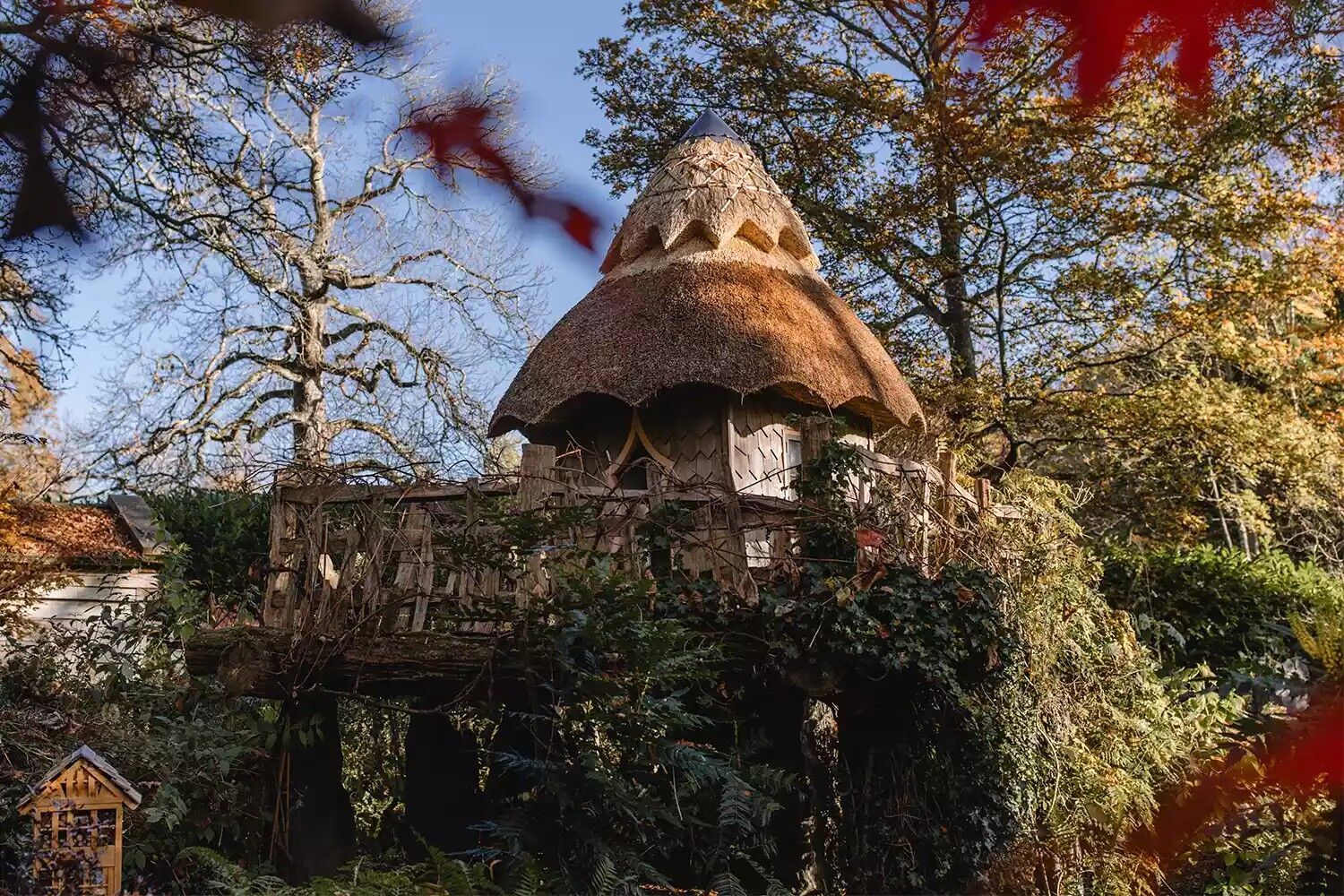 The newly-renovated treehouse at Highgrove House, Gloucestershire.