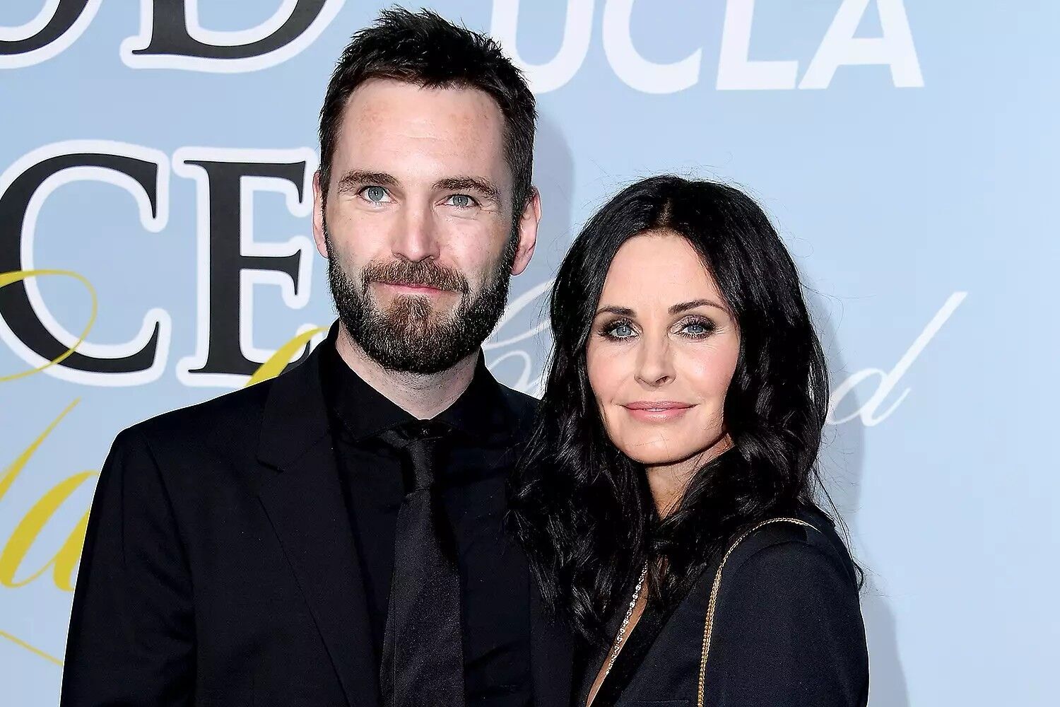 Johnny McDaid and Courteney Cox.