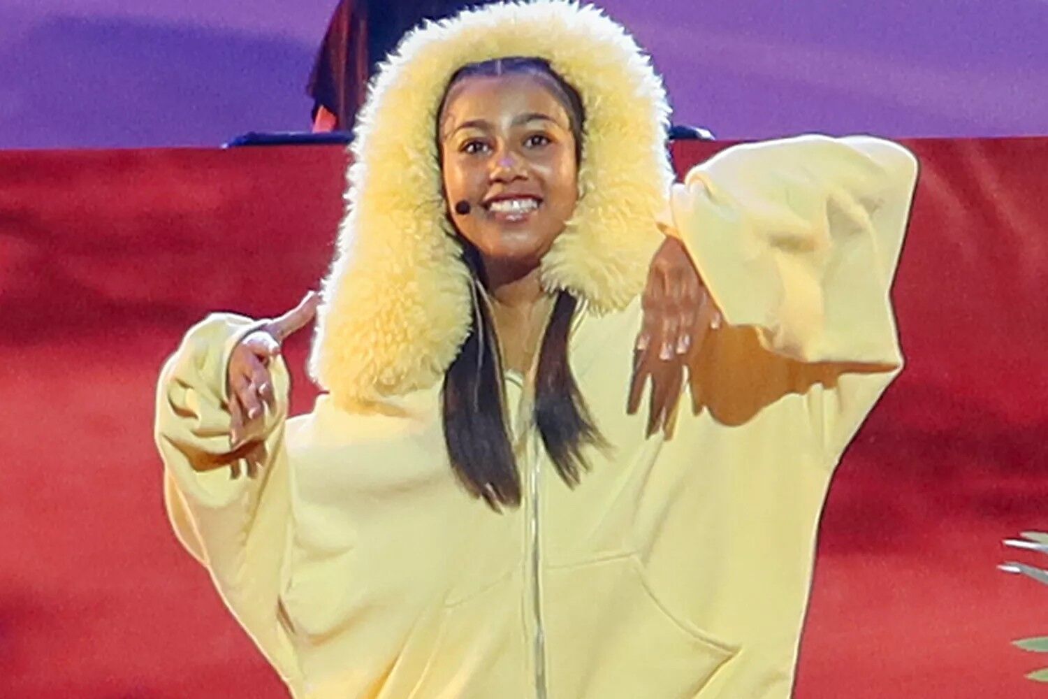 North West peforms as young Simba in Disney's The Lion King performace at Hollywood Bowl.