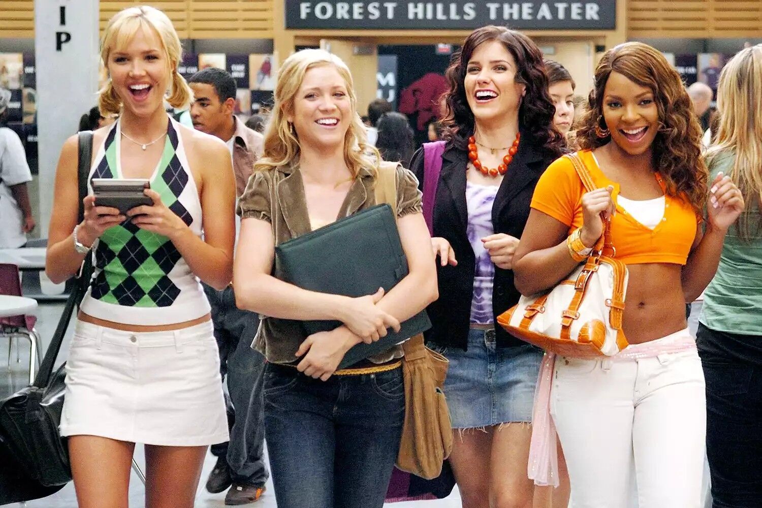 From left: Arielle Kebbel, Brittany Snow, Sophia Bush and Ashanti in John Tucker Must Die