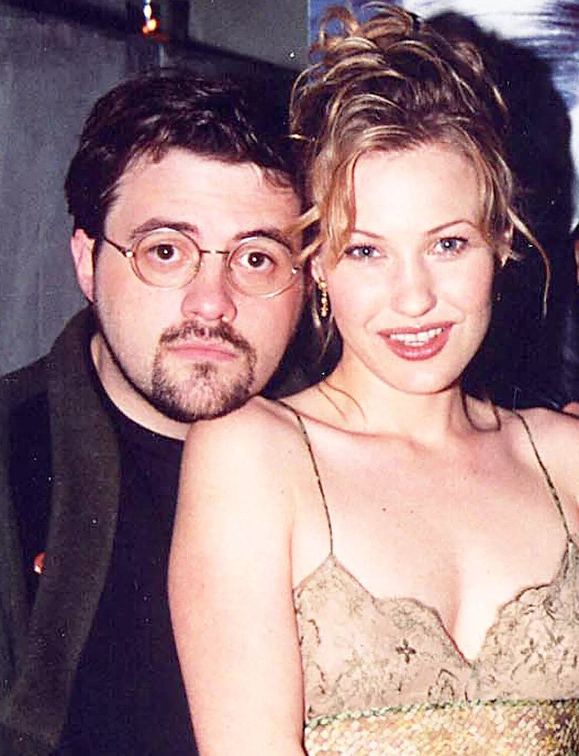 Kevin Smith and Joey Lauren Adams in the '90s.