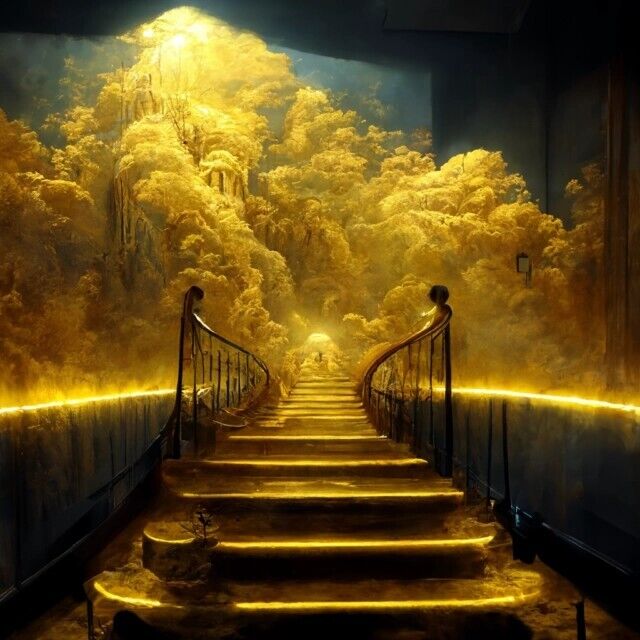 Golden stairs