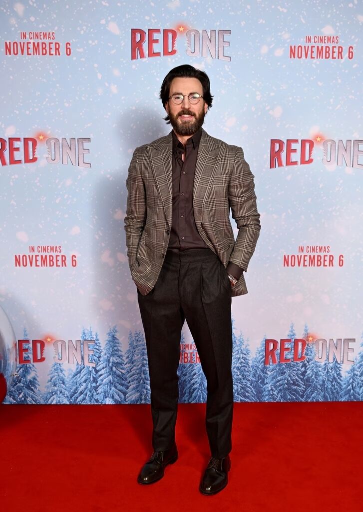 Chris Evans Debuts Shaggy Beard at ‘Red One’ Premiere in Berlin