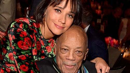 Rashida Jones and Quincy Jones