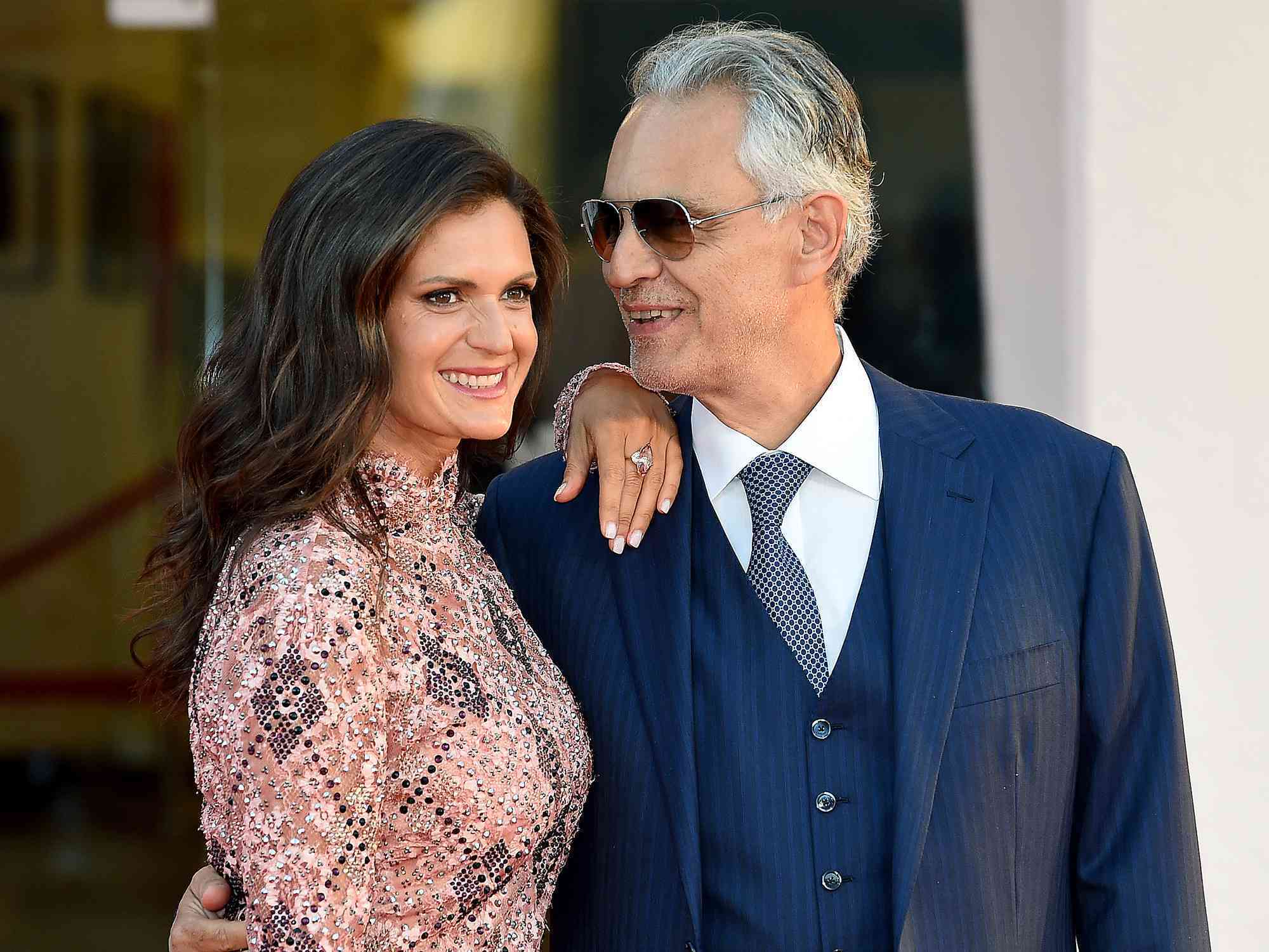 Andrea Bocelli and Veronica Berti