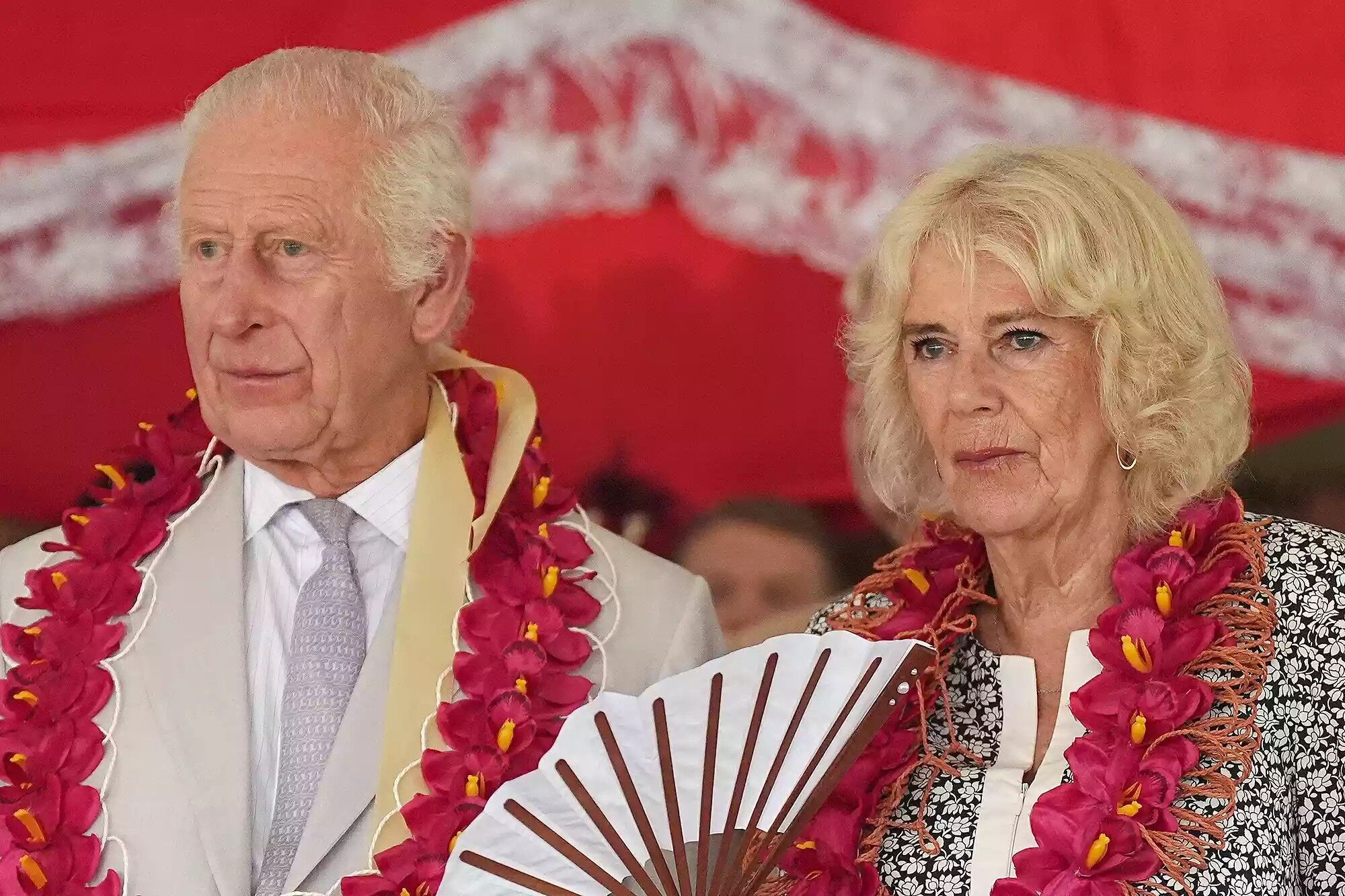 King Charles and Queen Camilla in Apia, Samoa on Oct. 26, 2024.