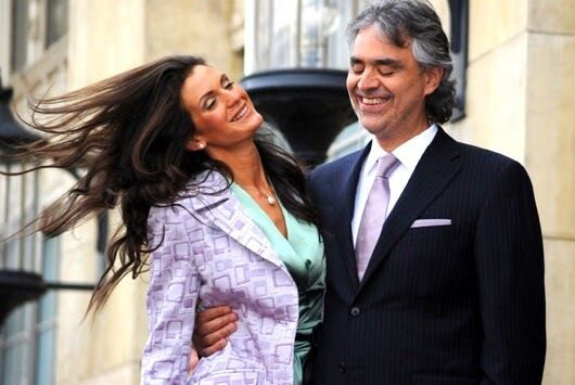 Andrea Bocelli and Veronica Berti