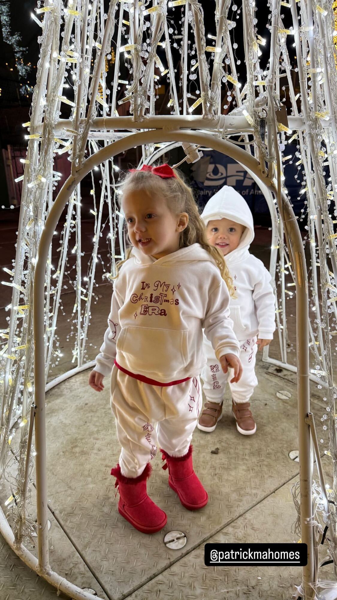 Brittany and Patrick Mahomes Share a Festive Ice Skating Outing with Their Kids