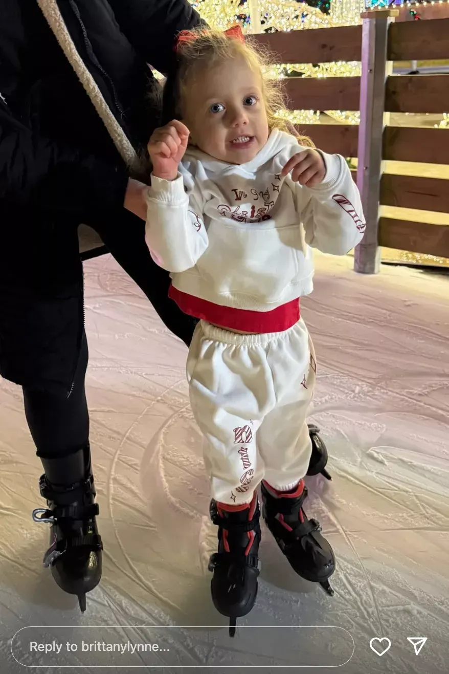 Brittany and Patrick Mahomes Share a Festive Ice Skating Outing with Their Kids