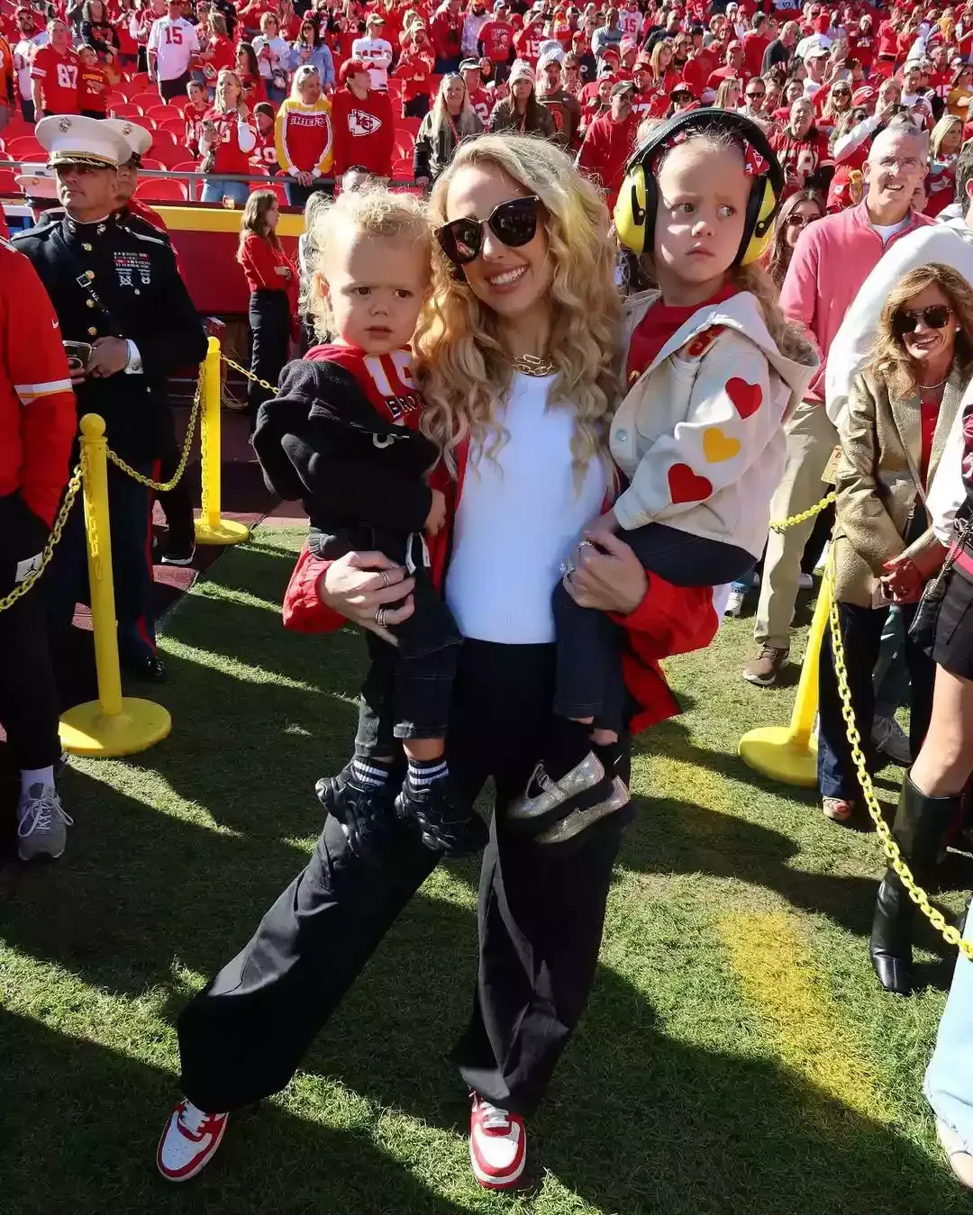 Brittany and Patrick Mahomes Share a Festive Ice Skating Outing with Their Kids