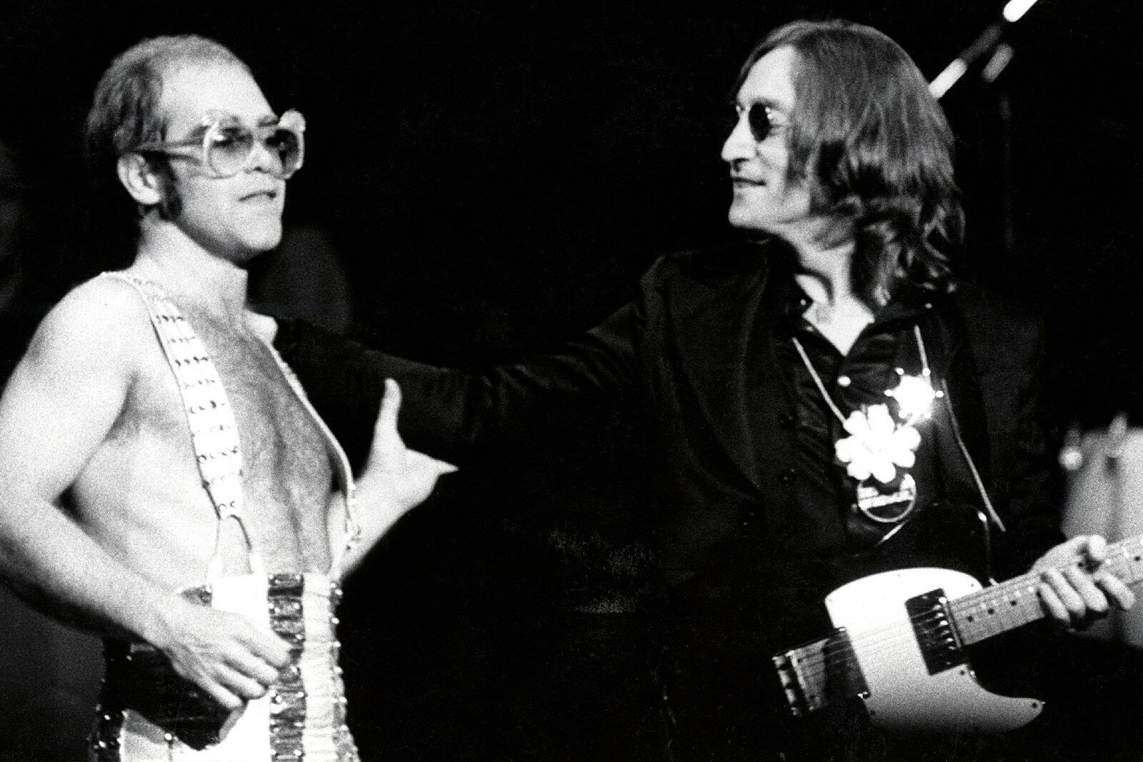 John Lennon and Elton John