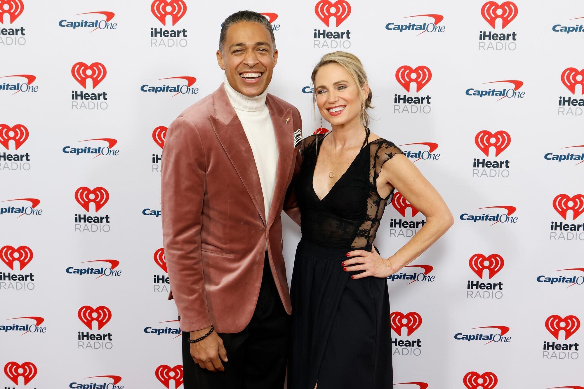 Amy Robach and T.J. Holmes Enjoy Family Night at Jingle Ball